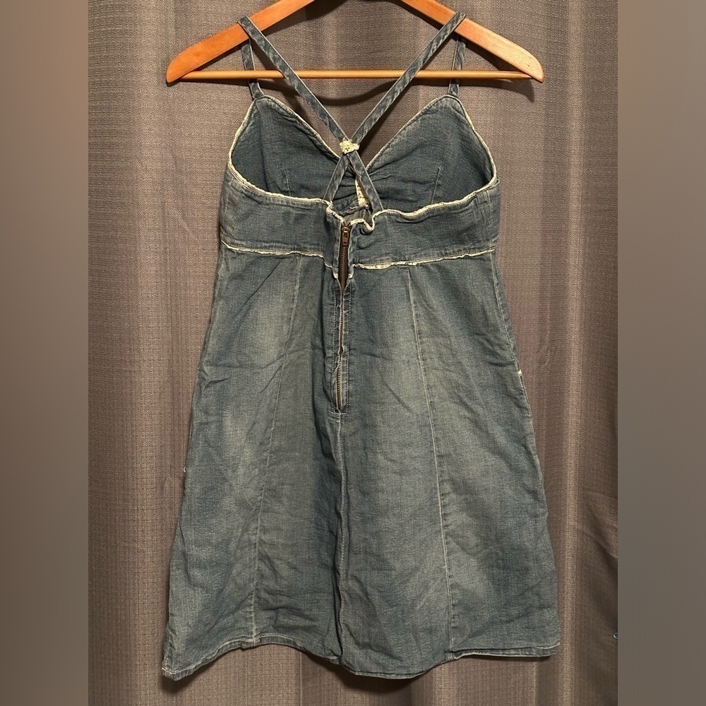 Rewind Bohemian Denim Dress - Picture 4 of 7